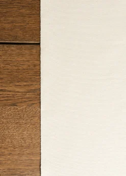 Runner in cotone bio con frange