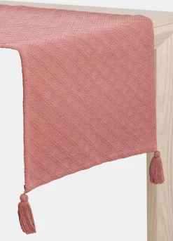 Runner in puro cotone con nappe