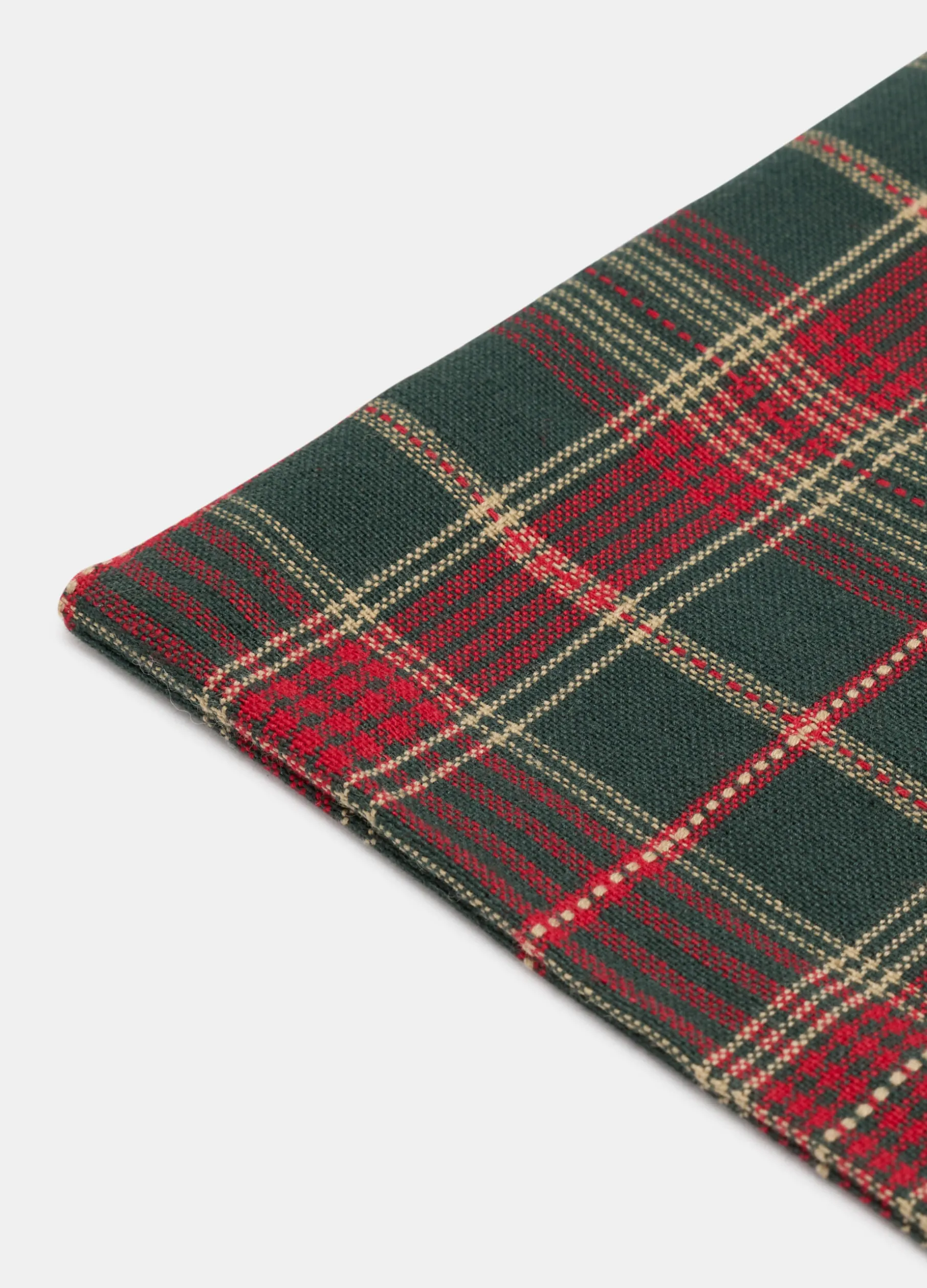 Sacchetto grande in cotone tartan