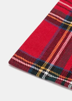 Sacchetto in cotone a scacchi con coulisse