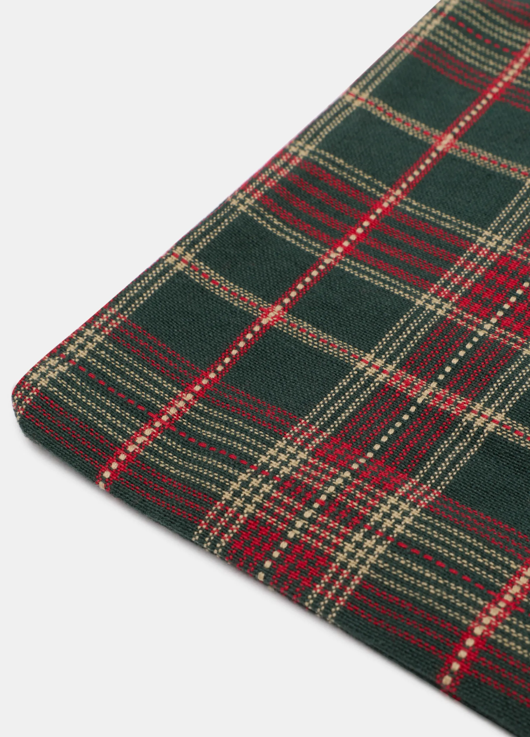 Sacchetto piccolo in cotone tartan