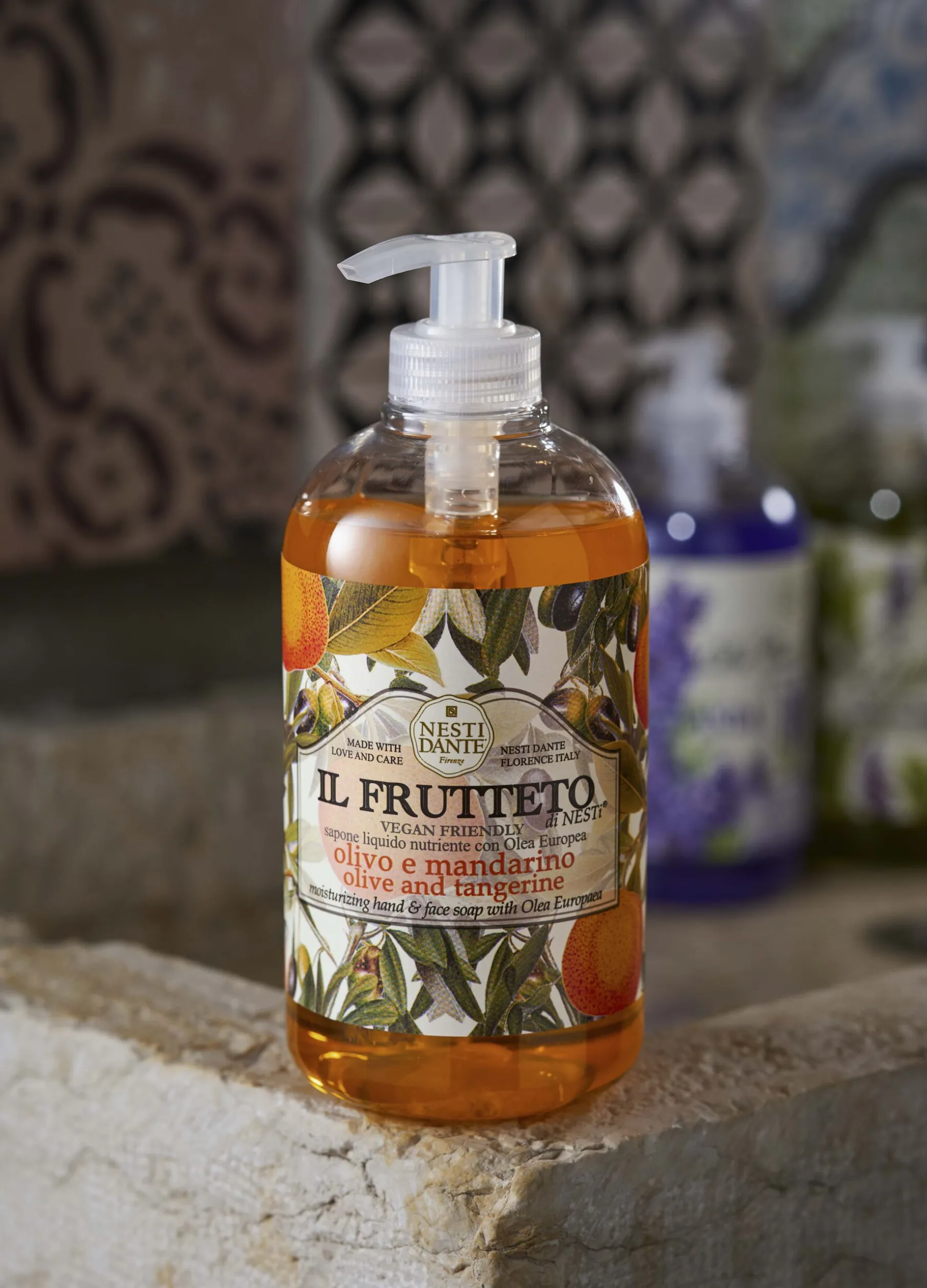 Sapone liquido olio d'oliva e mandarino