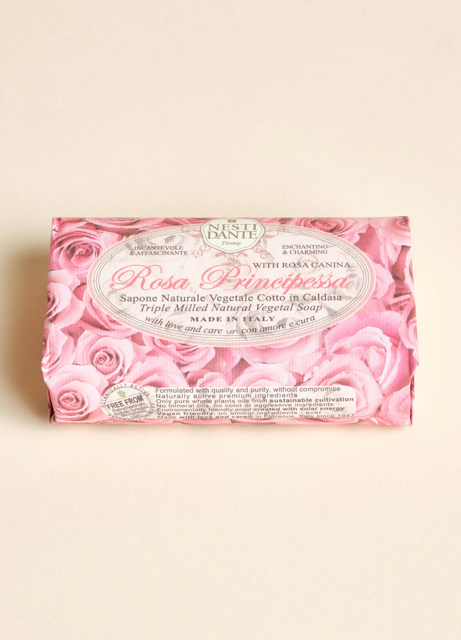 Sapone vegetale Rosa Principessa in Italy