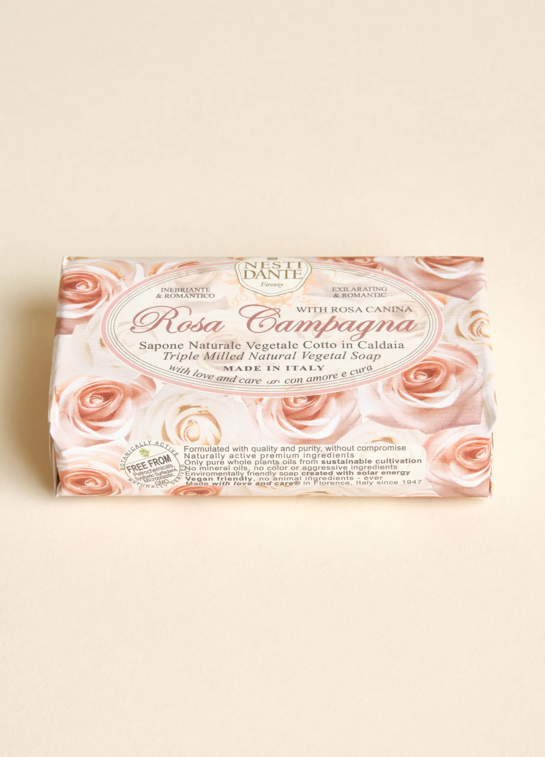 Saponetta profumata rosa champagne 150 gr