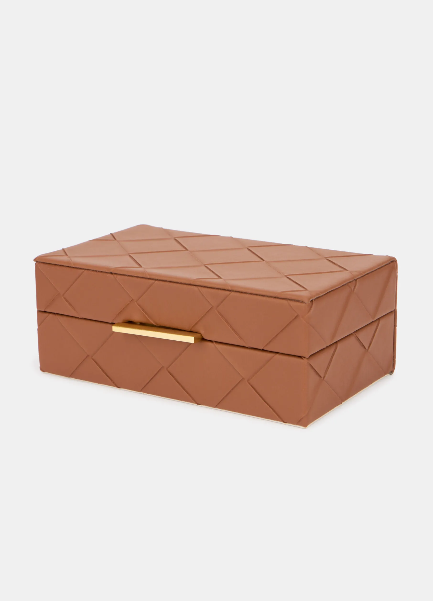 Scatola grande in ECOpelle intrecciata