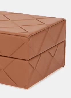 Scatola grande in ECOpelle intrecciata