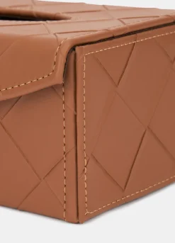 Scatola porta fazzoletti in ECOpelle intrecciata