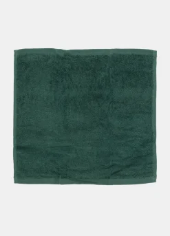 Set 3 asciugamani piccoli con cesto in metallo