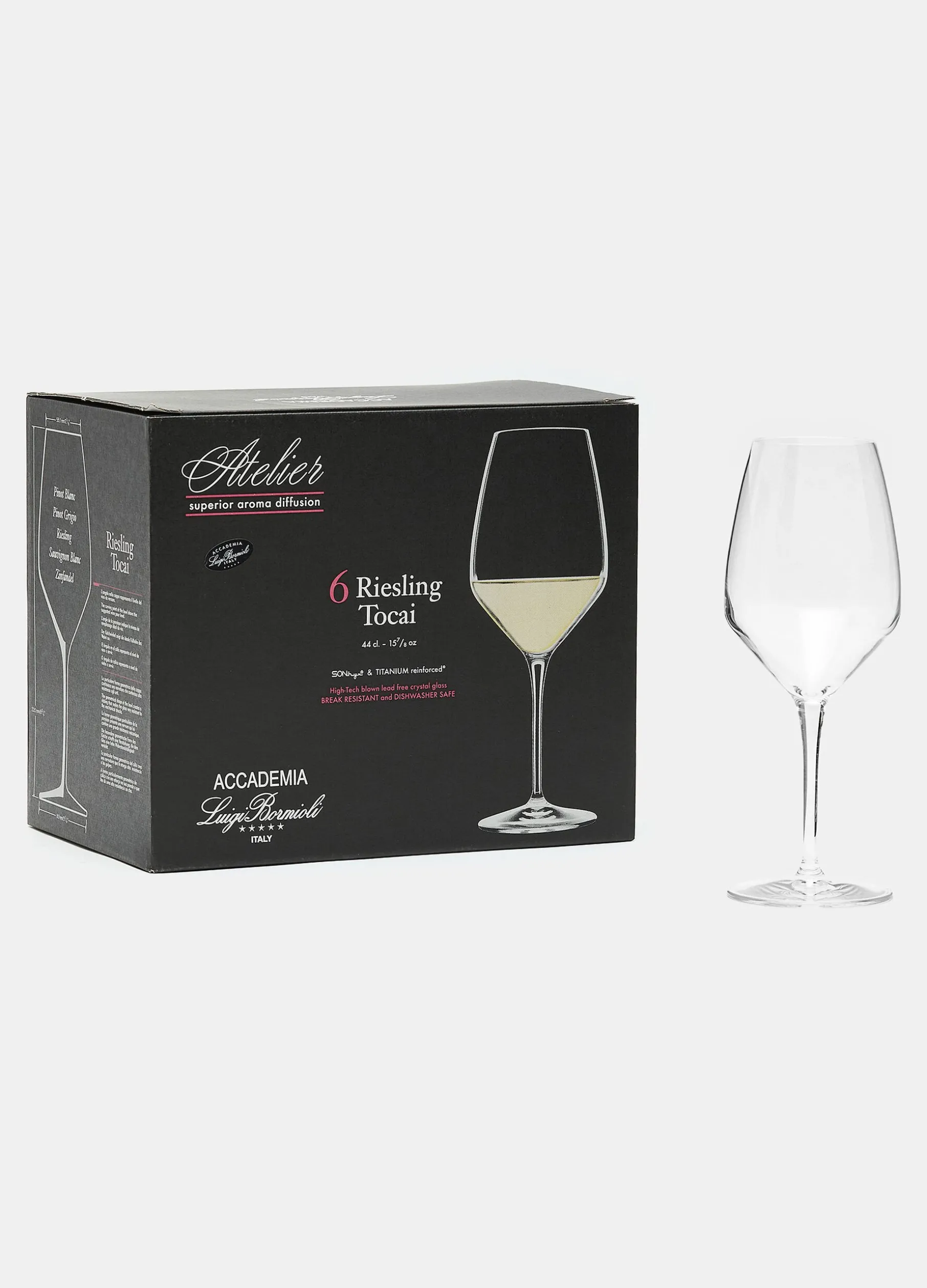 Set 6 calici da vino bianco