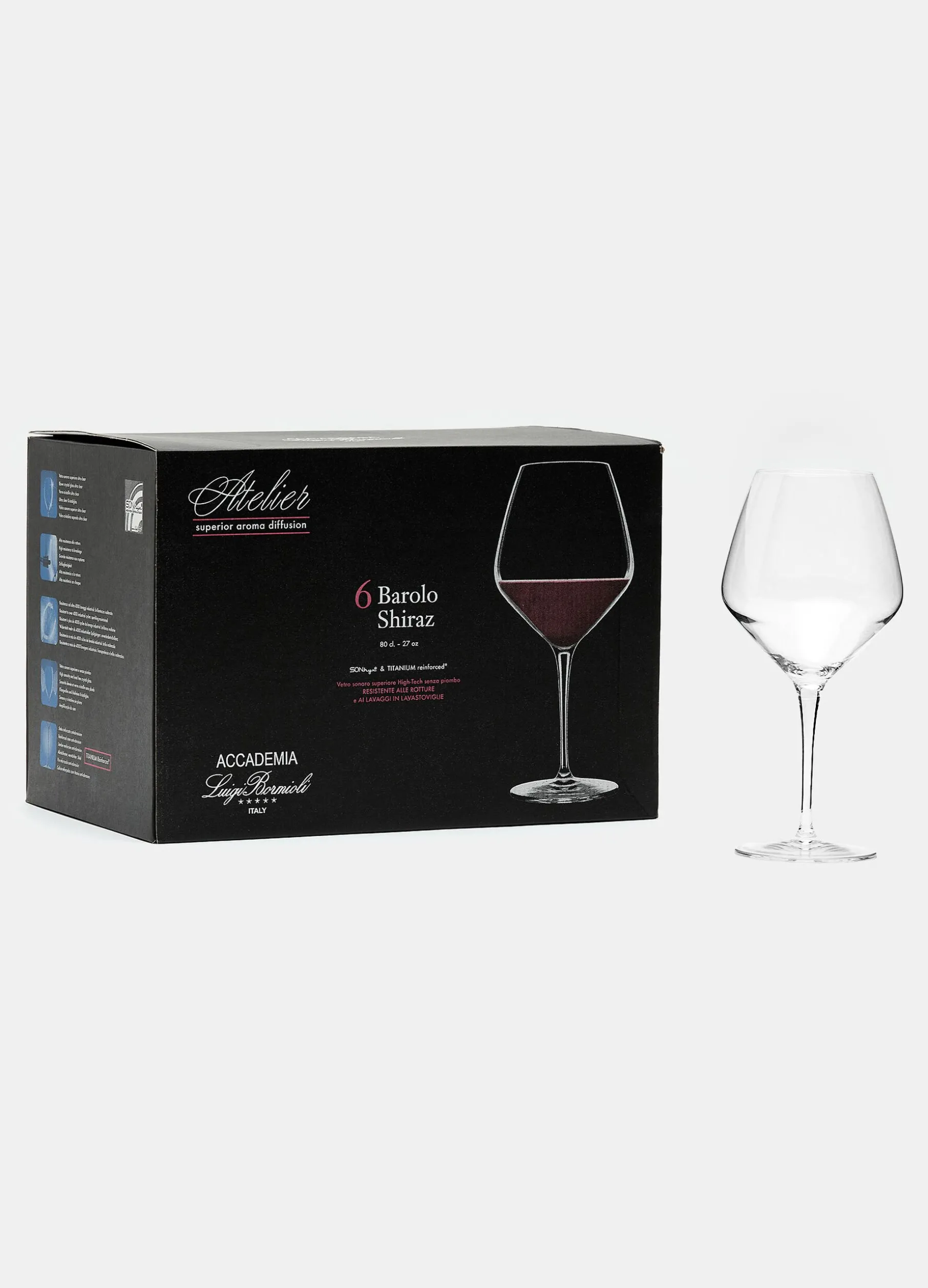 Set 6 calici da vino rosso