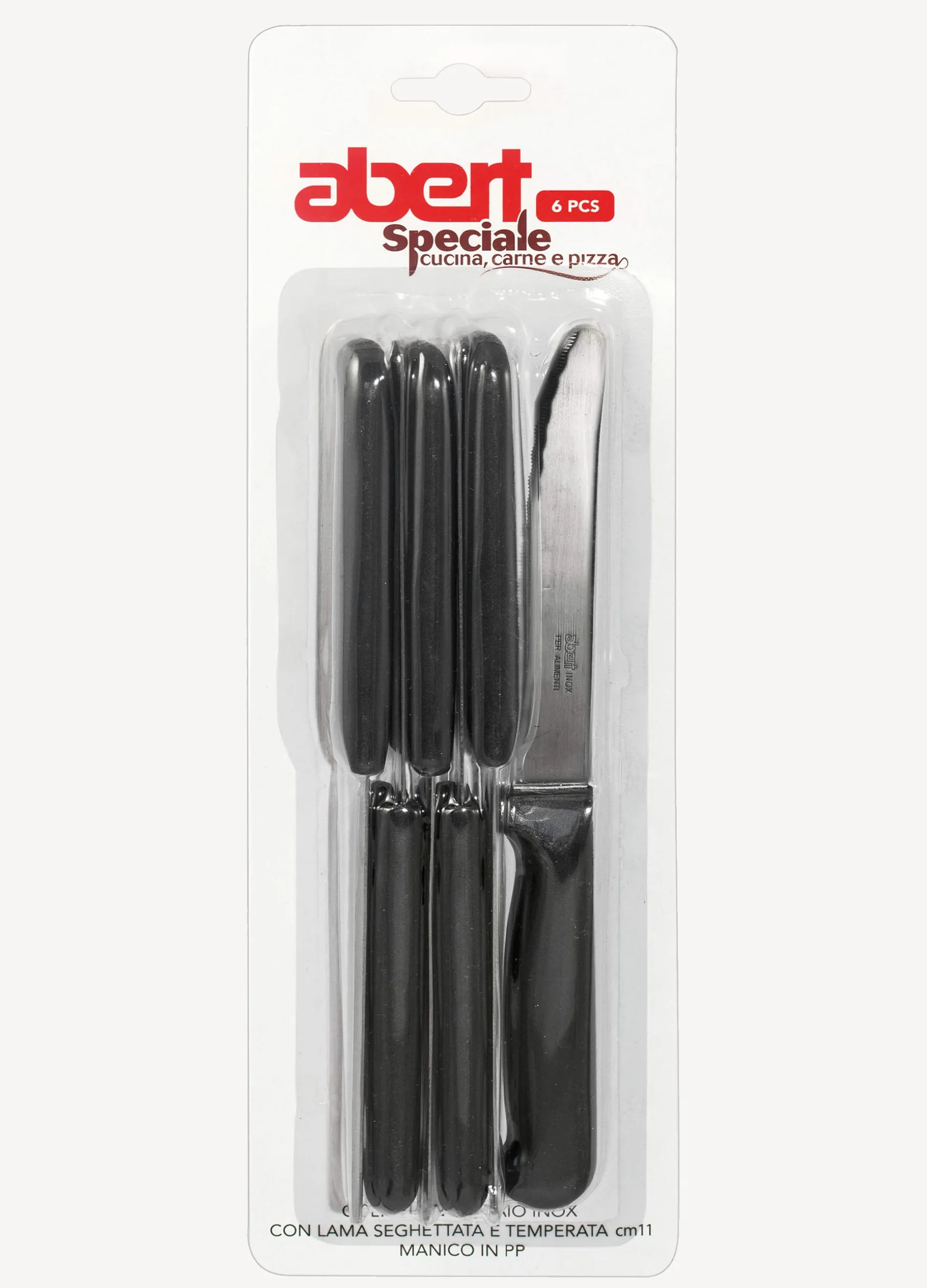Set 6 coltelli in acciaio inox