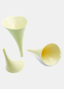 Set 3 imbuti in plastica bianca