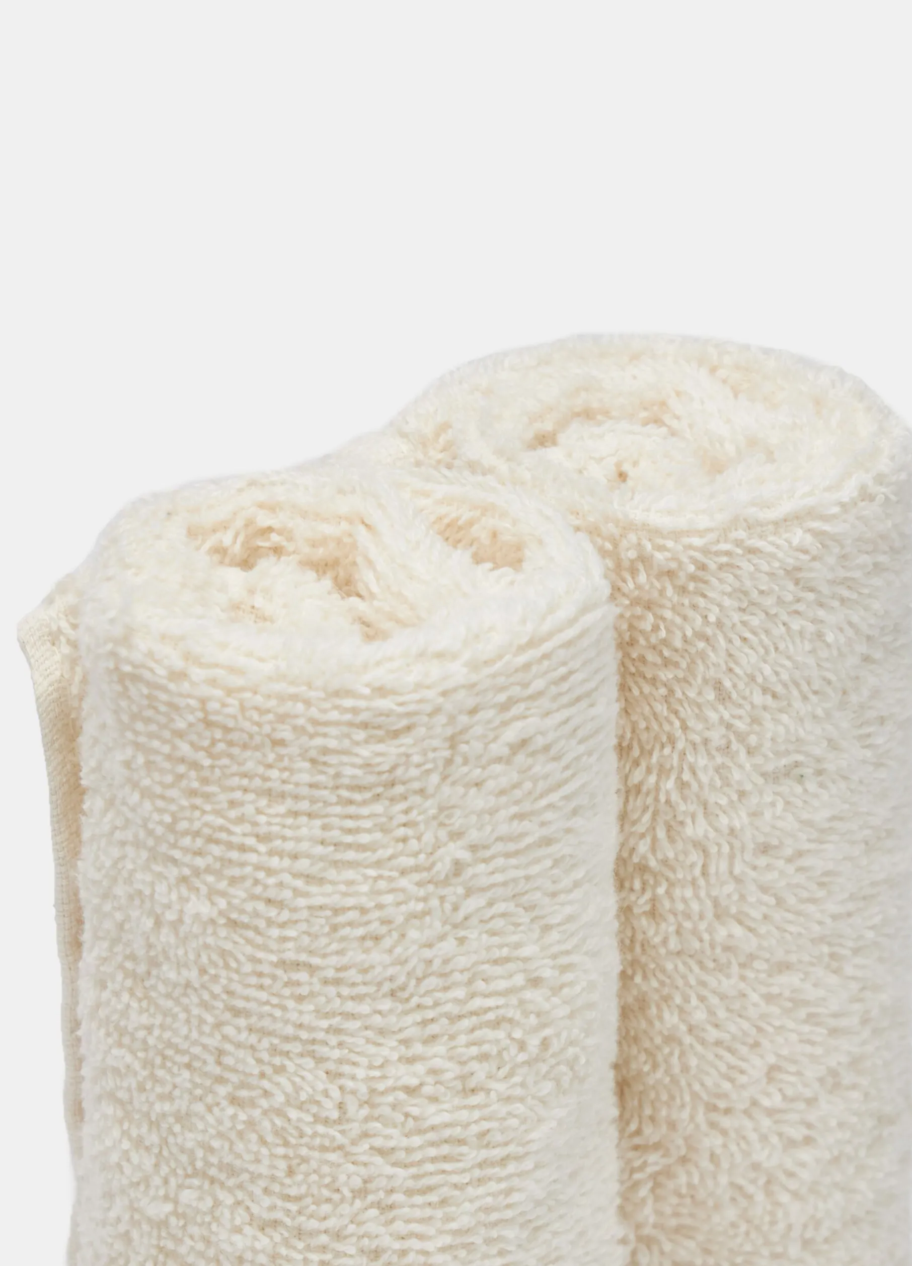 Set 2 lavette di puro cotone