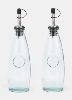 Set 2 oliere in vetro riciclato Made in Spagna