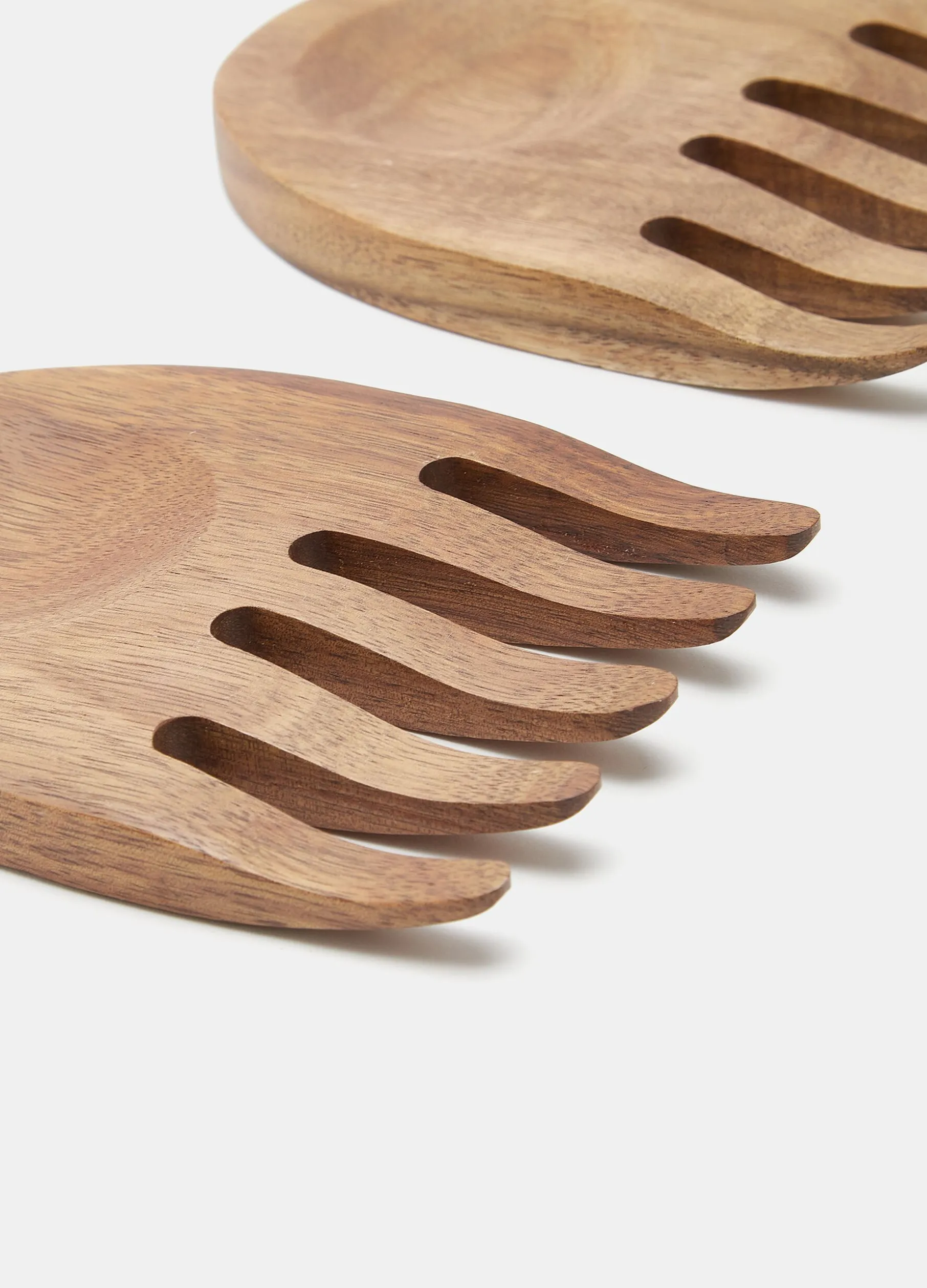 Set 2 posate piccole per insalata in acacia