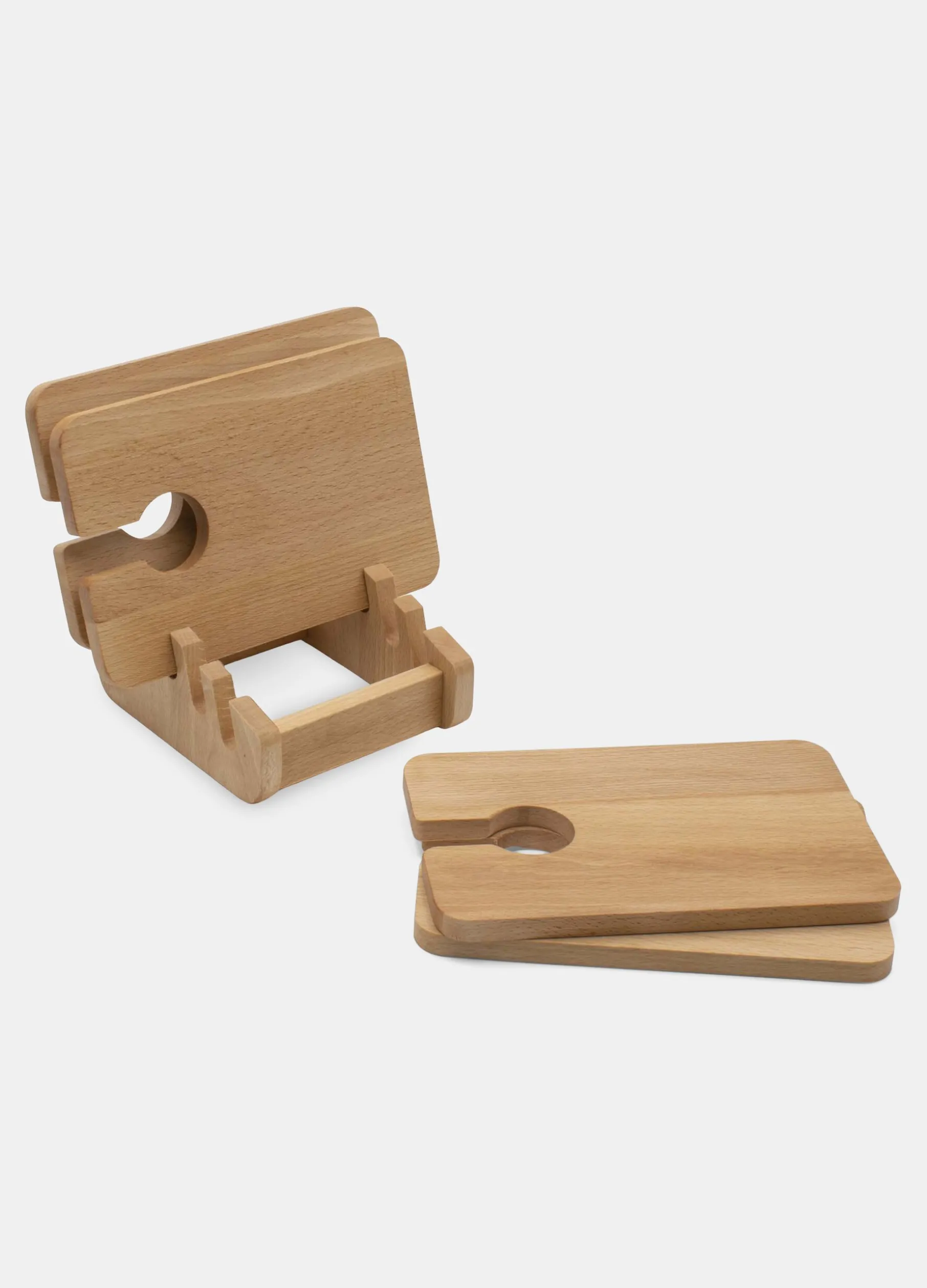 Set 4 taglieri in legno di faggio da aperitivo Made in Italy