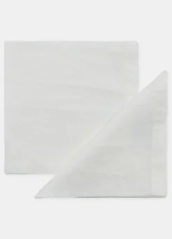 Set 2 tovaglioli in puro lino