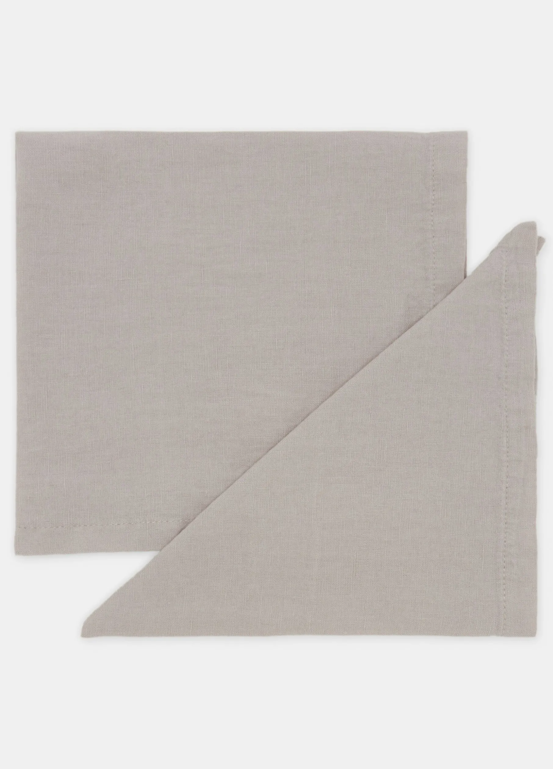 Set 2 tovaglioli in puro lino