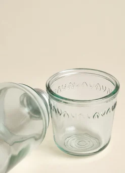 Set notte bottiglia e bicchiere in vetro riciclato