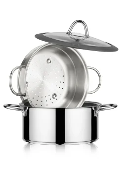 Set vapore in acciaio Made in Italy