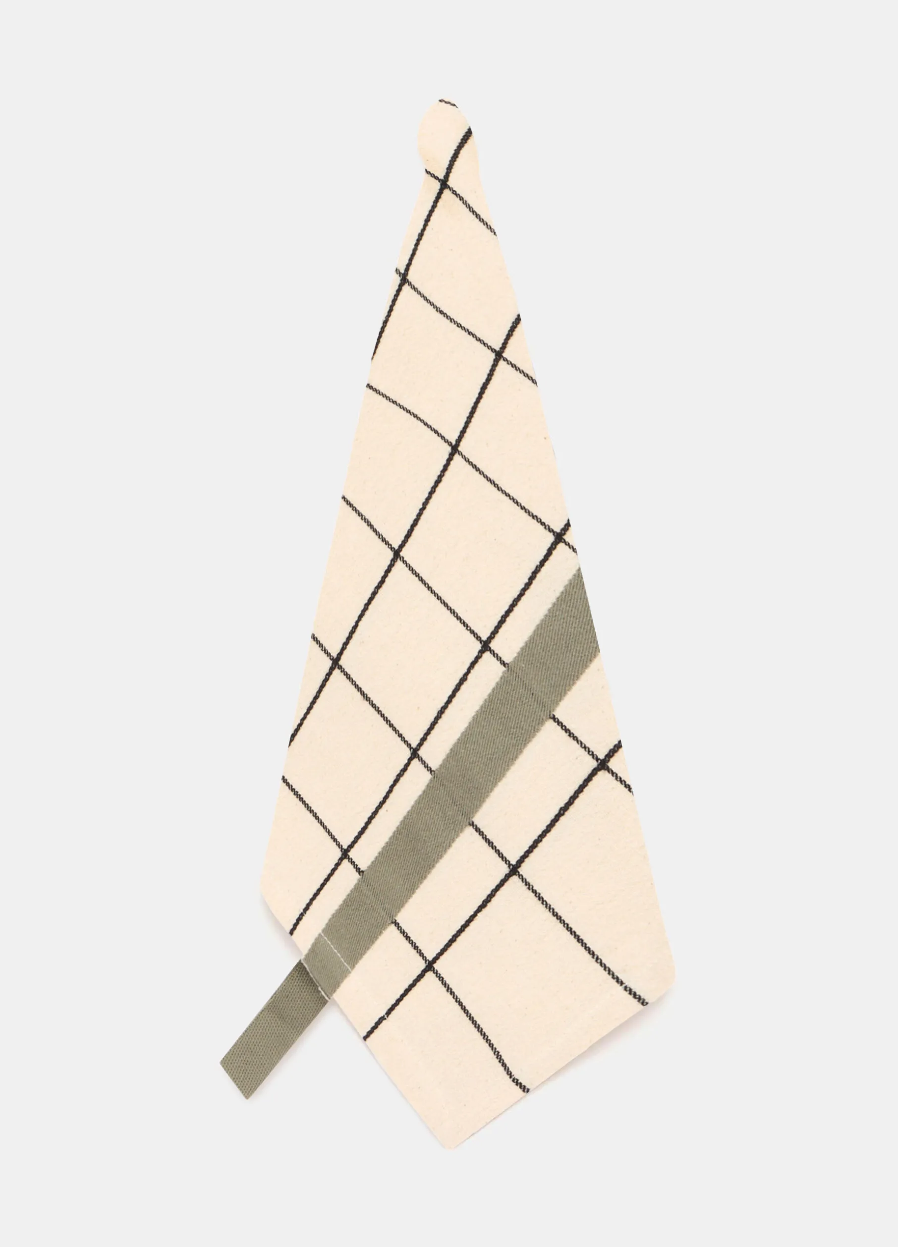 Strofinaccio a quadri con nastro