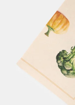 Strofinaccio con stampa verdure di stagione