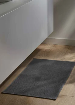 Tappetino bagno in cotone con motivo 3D