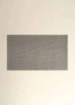 Tappetino bagno in cotone con motivo 3D