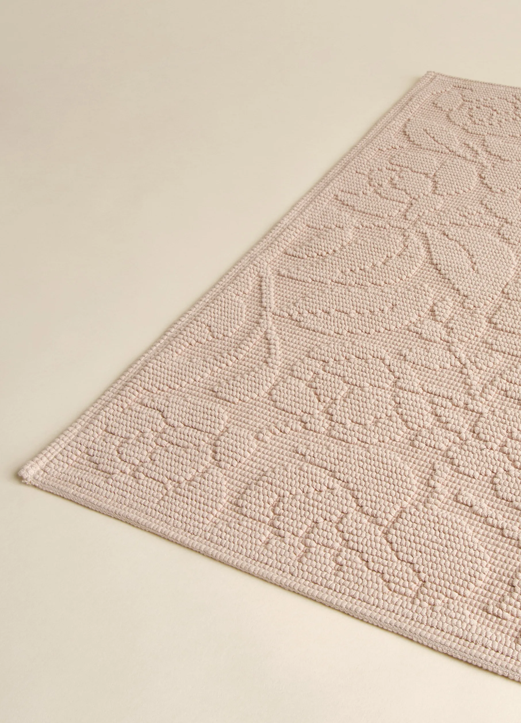 Tappeto in puro cotone jacquard Made in Portugal