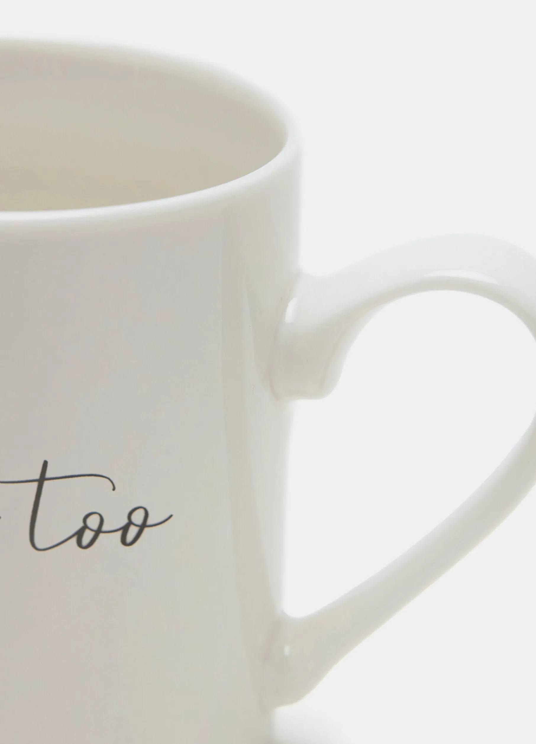 Tazza con coperchio e lettering