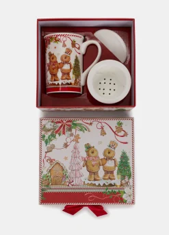 Tazza per tisana natalizia in porcellana