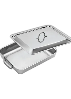 Teglia rettangolare in acciaio Made in Italy