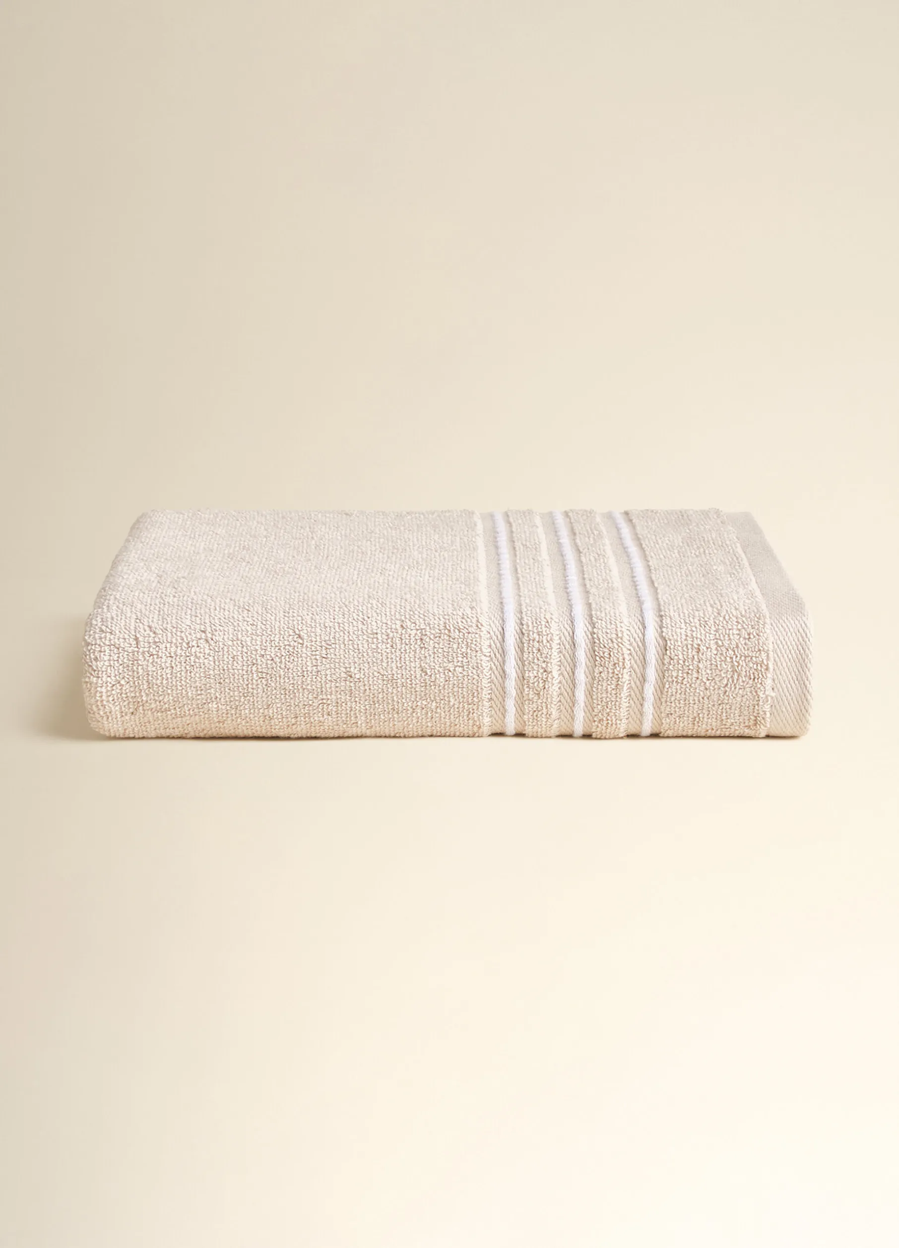 Telo da bagno a righe tinto filo Made in Portugal