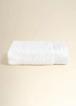 Telo da bagno con inserto sangallo Made in Portugal