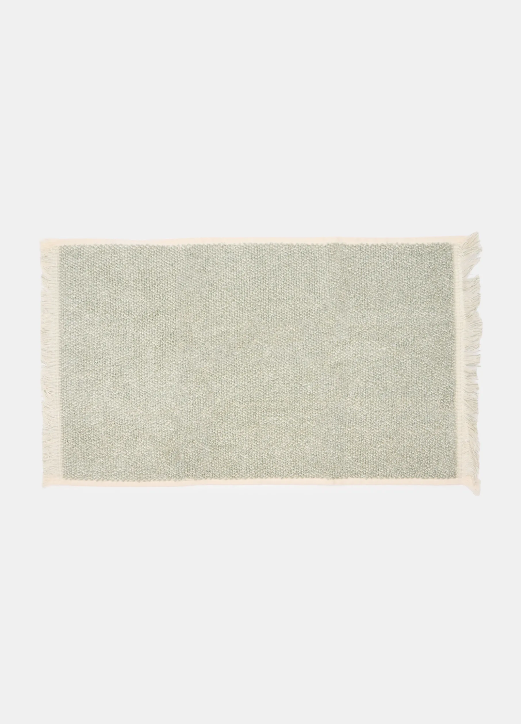 Telo doccia in misto cotone con frange