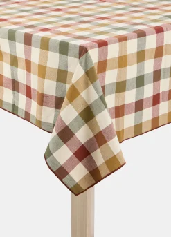 Tovaglia 6 posti a quadri in cotone