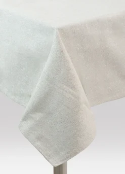 Tovaglia 6 posti con motivo metallizzato