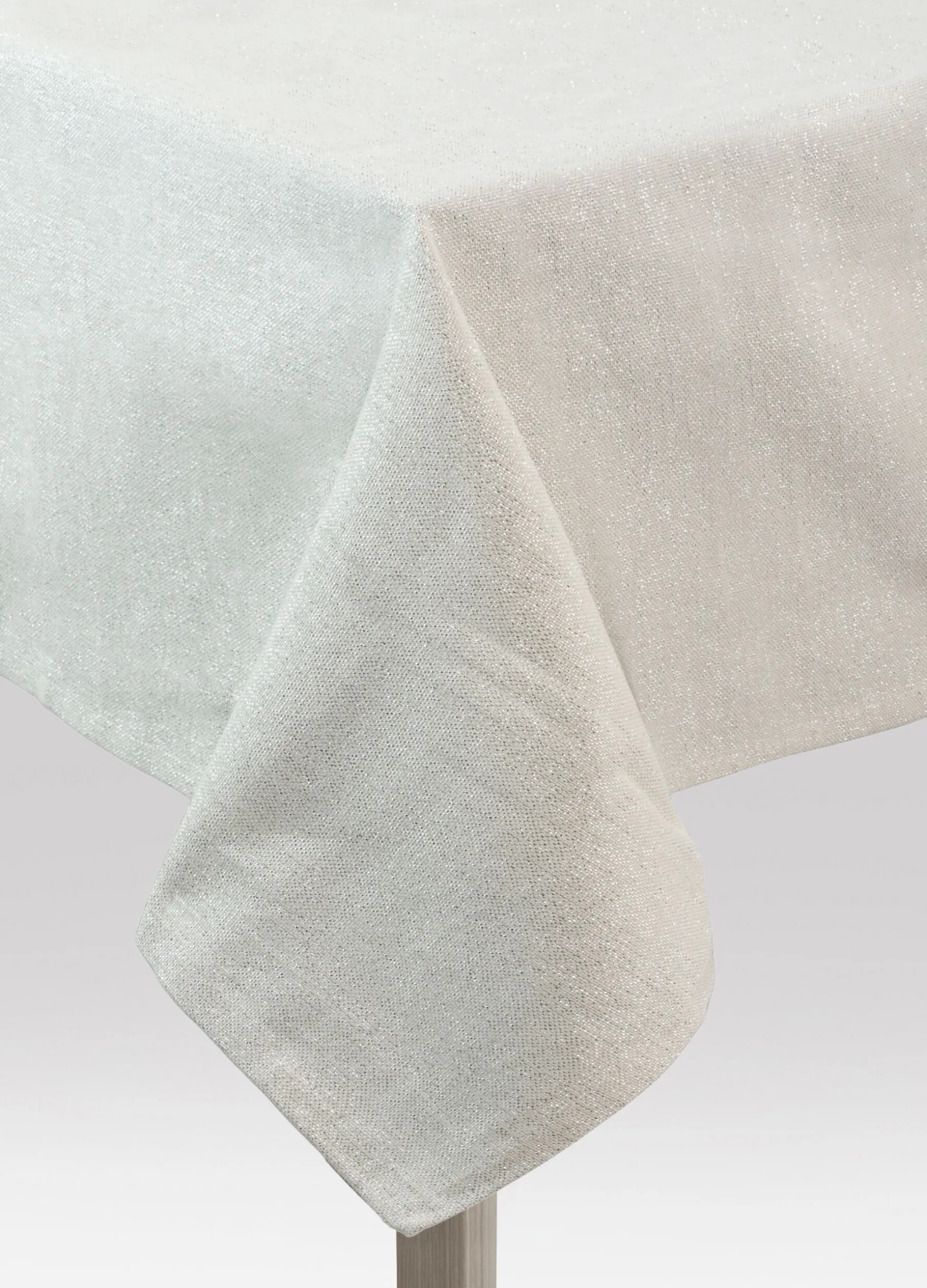 Tovaglia 6 posti con motivo metallizzato