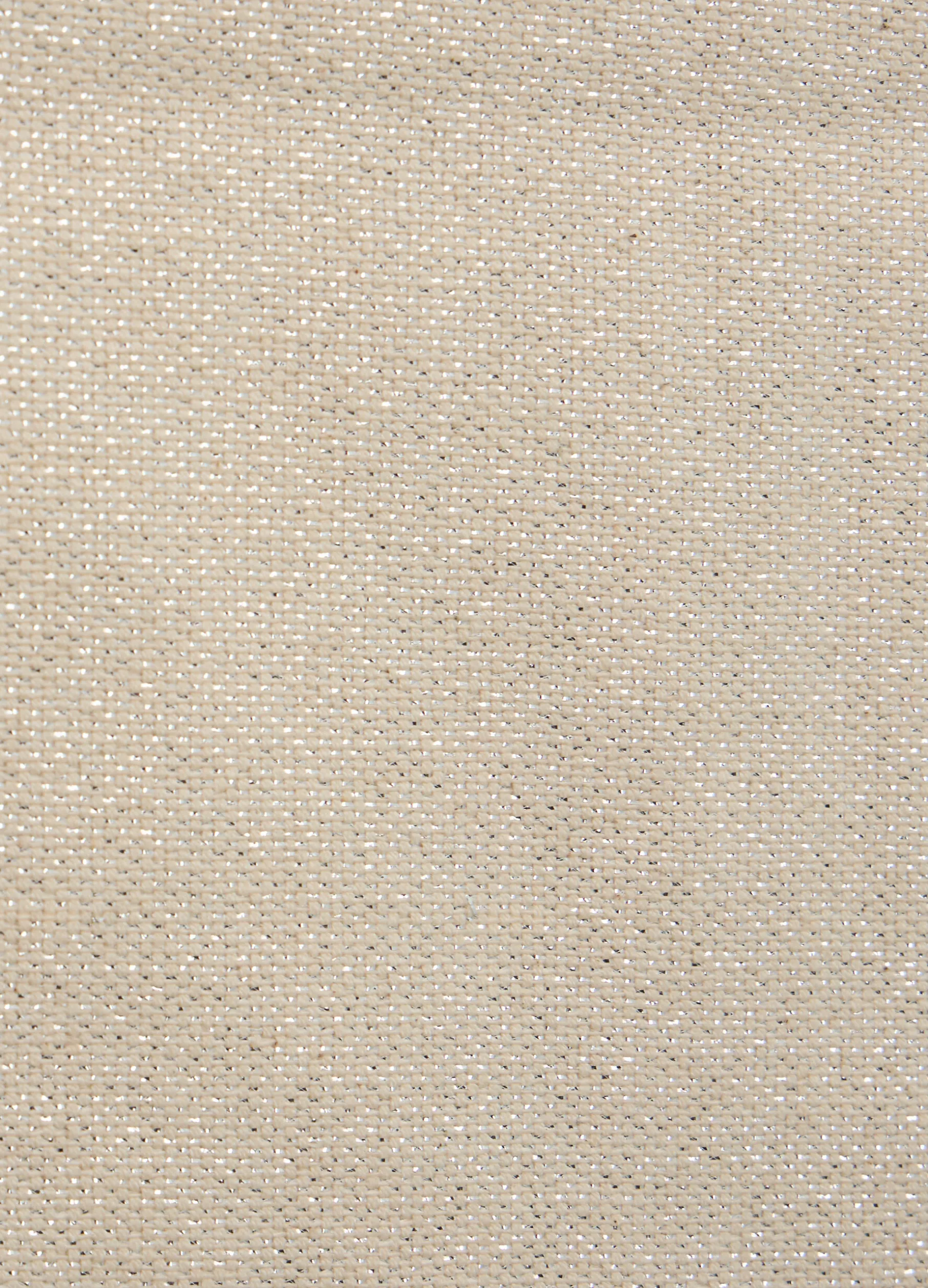 Tovaglia 6 posti con motivo metallizzato