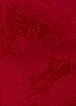 Tovaglia 6 posti con ricamo agrifoglio