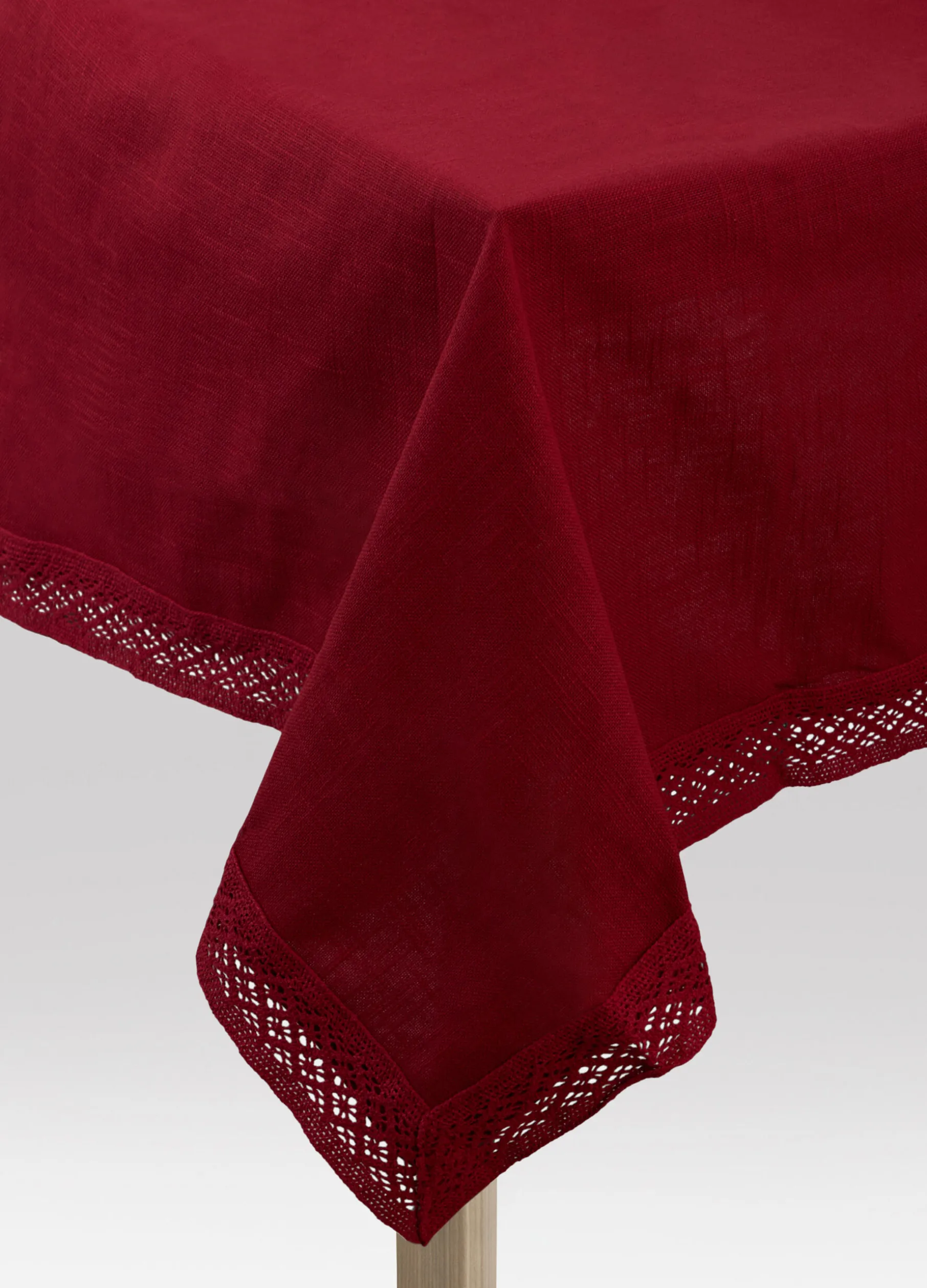 Tovaglia 8 posti in cotone con orlo