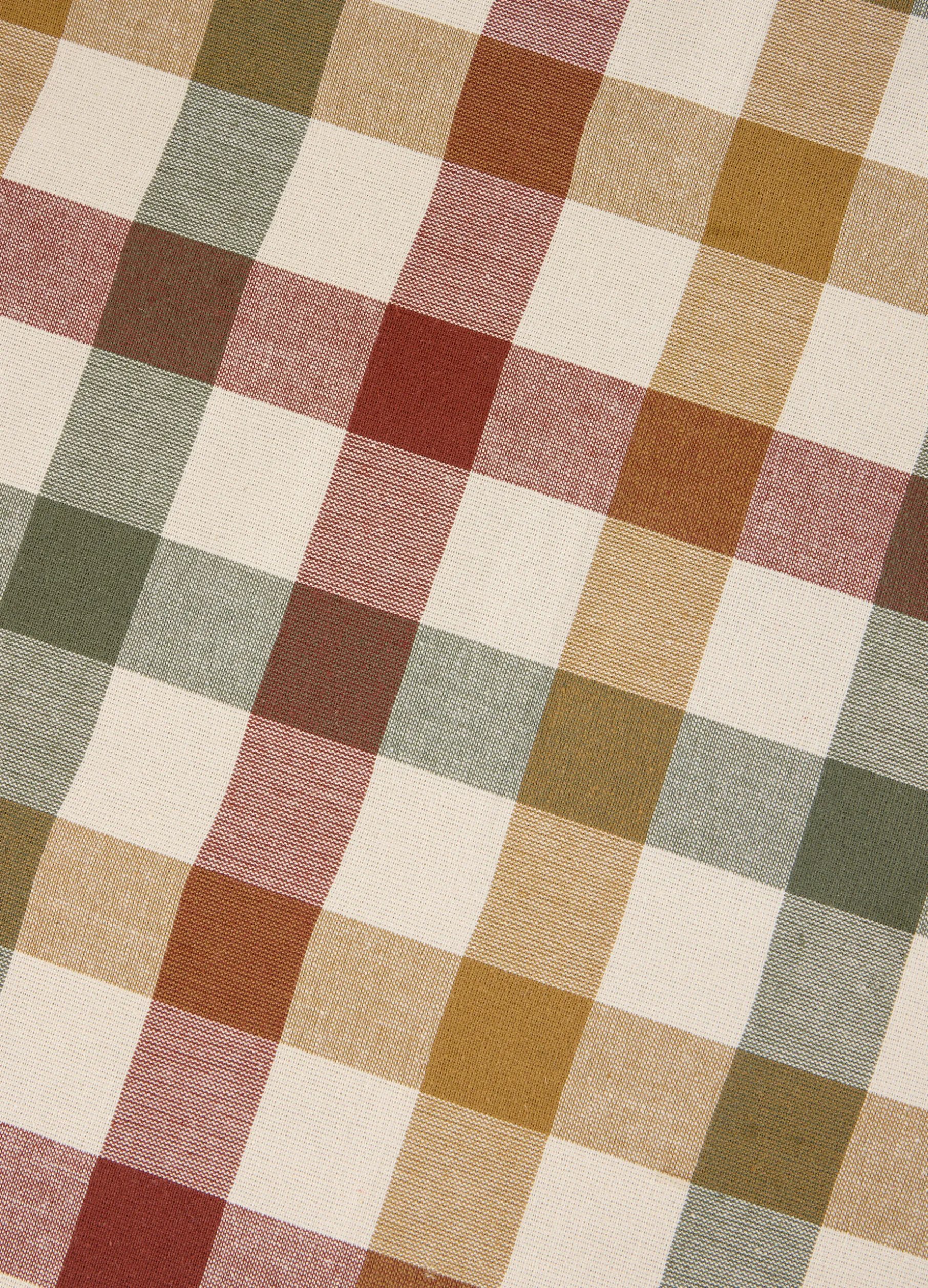 Tovaglia 8 posti in cotone a quadri