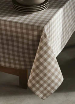 Tovaglia 8 posti in cotone a quadretti