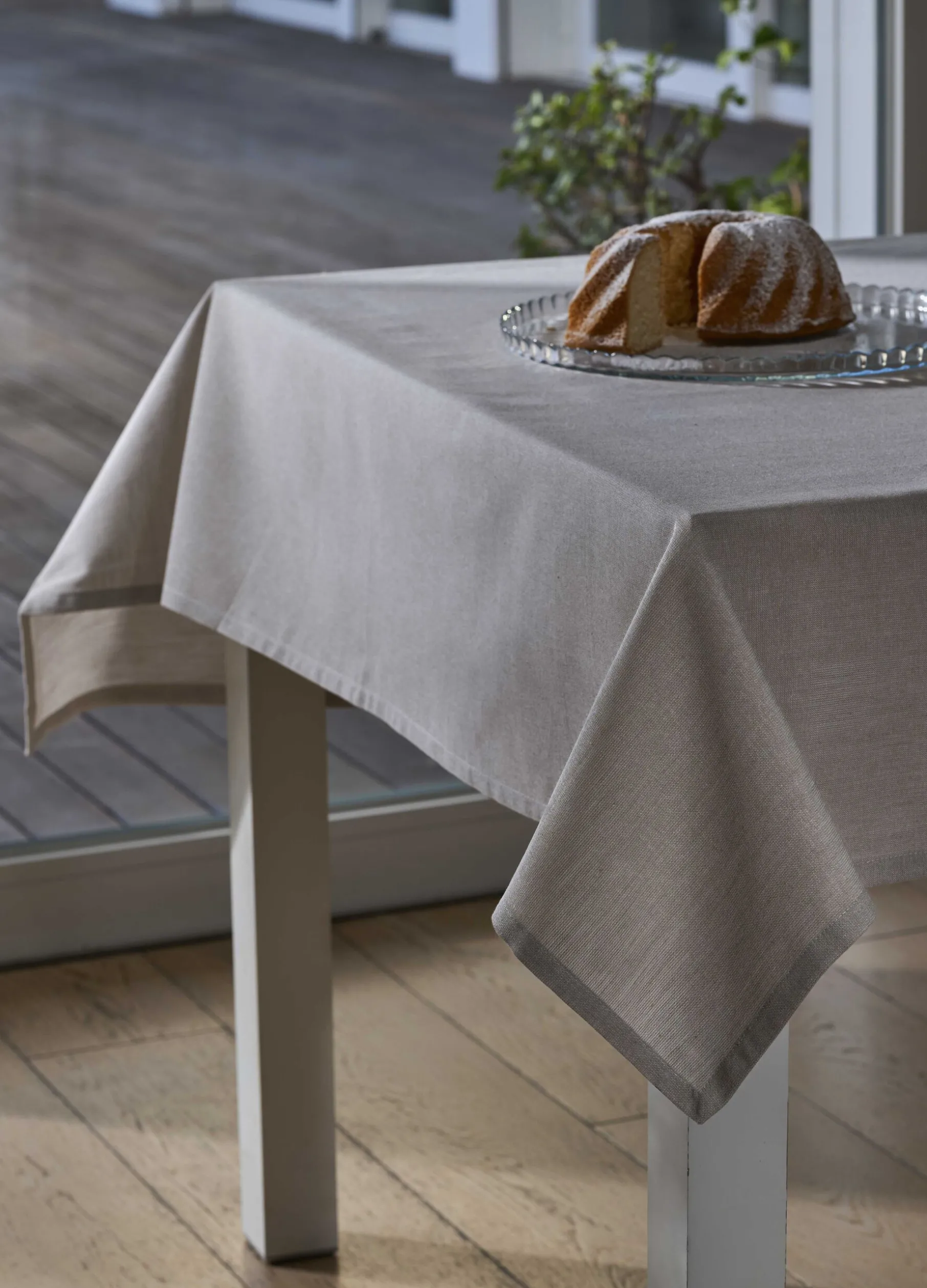 Tovaglia 8 posti in cotone mélange