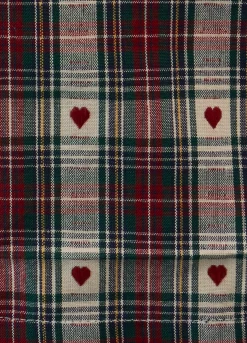 Tovaglia 6 posti in cotone con motivo cuori