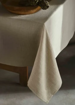 Tovaglia per tavolo rotondo effetto lino