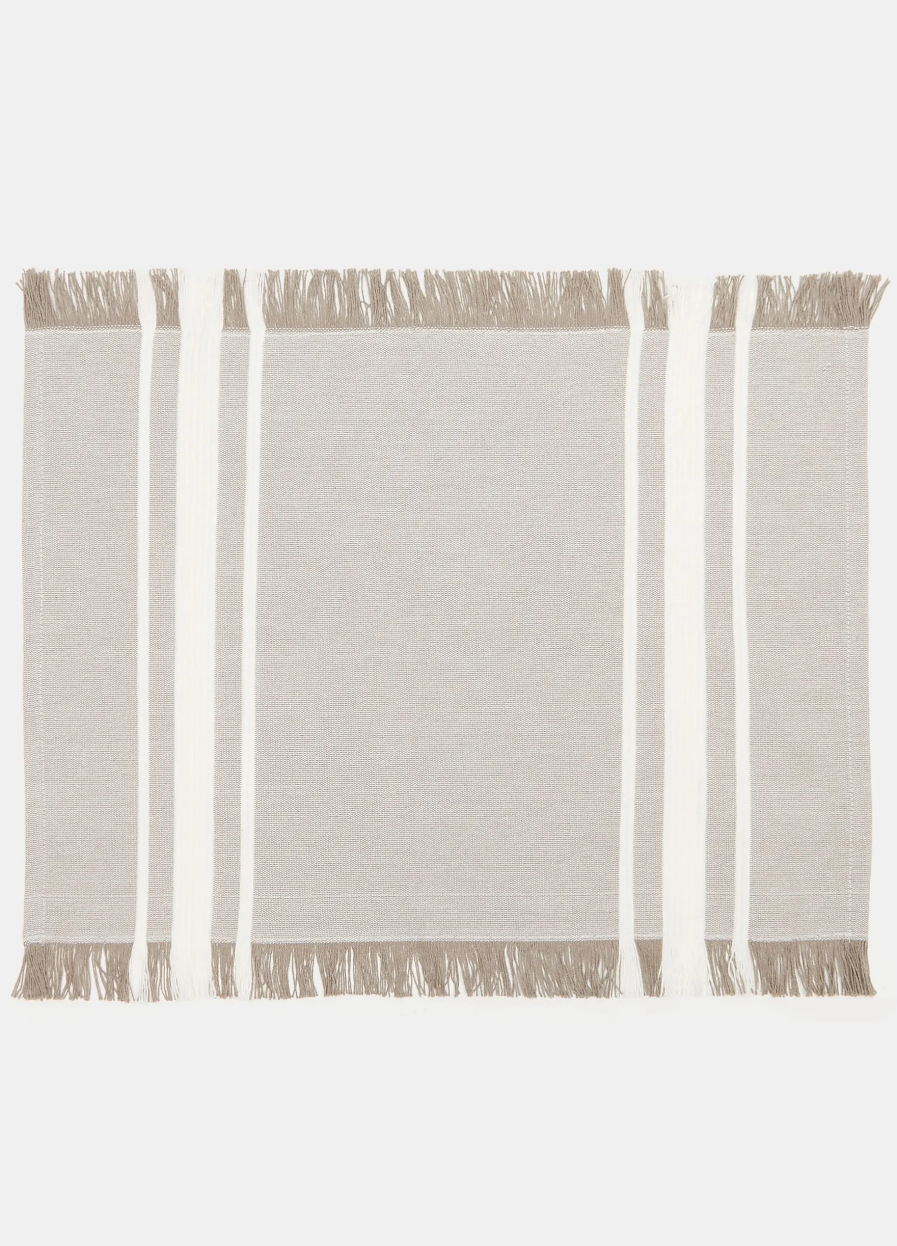 Tovaglietta a costine in puro cotone