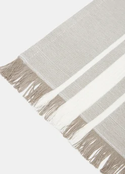 Tovaglietta a costine in puro cotone