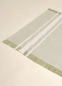 Tovaglietta bio a righe in puro cotone