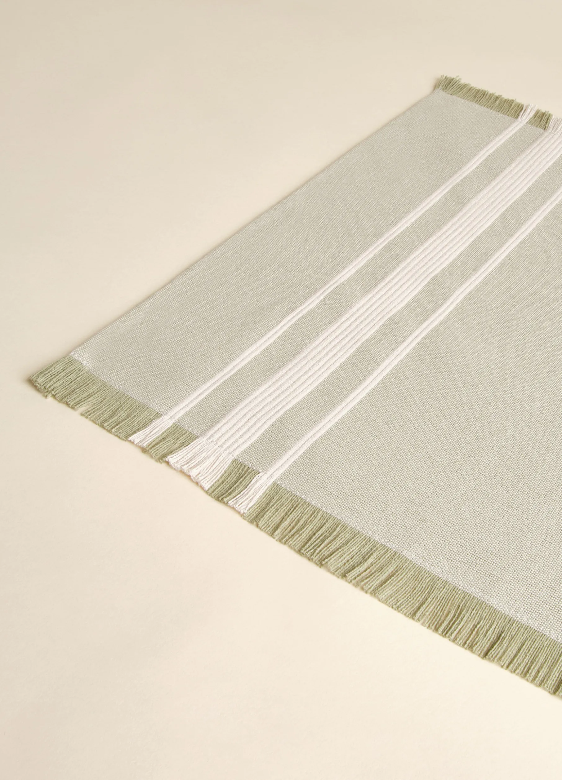 Tovaglietta bio a righe in puro cotone